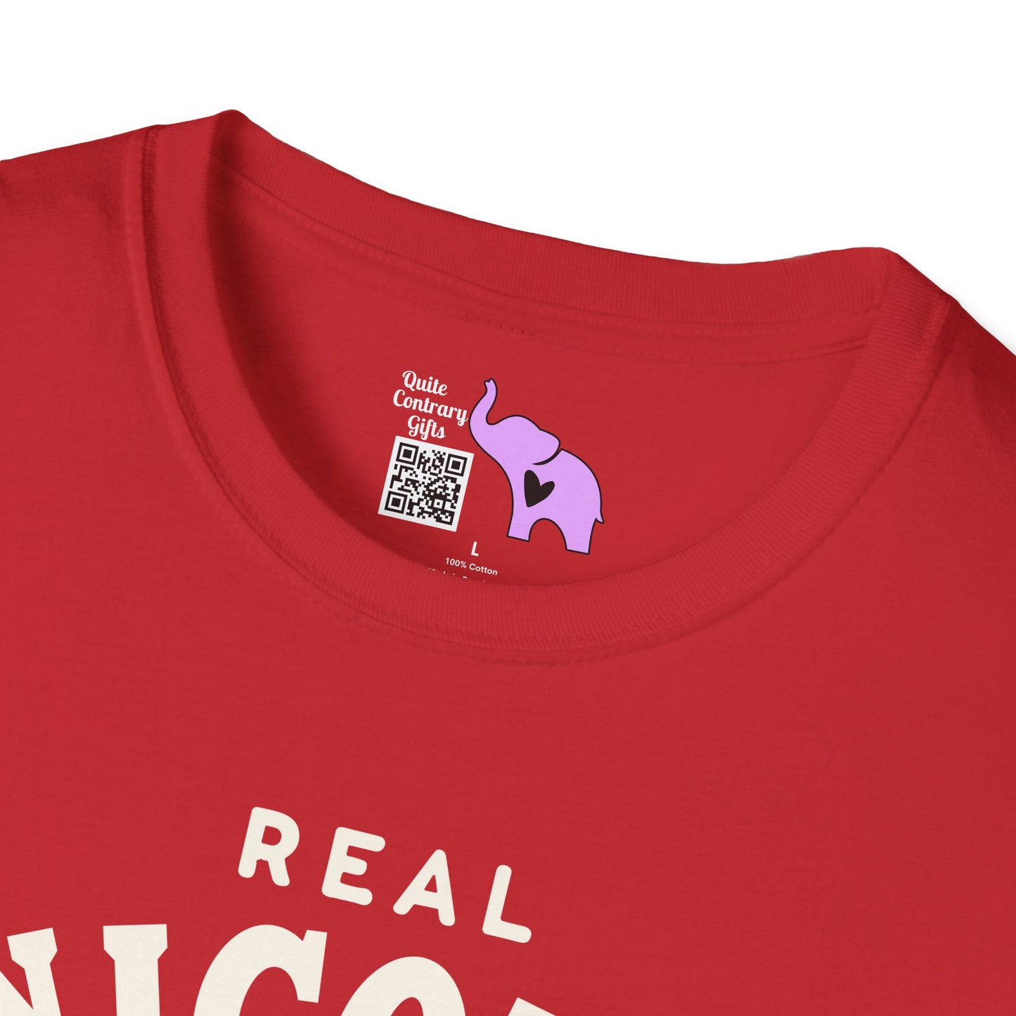 Real Unicorns Have Curves (Rhino) Adult T-shirt