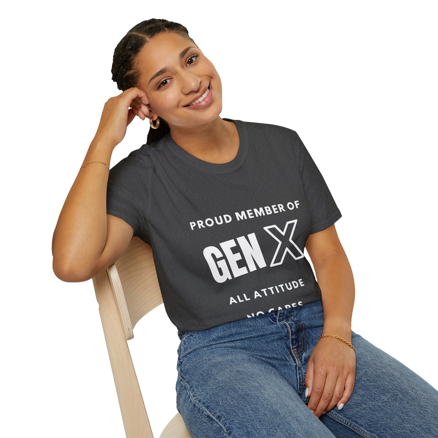 GenX All Attitude No Cares T-shirt