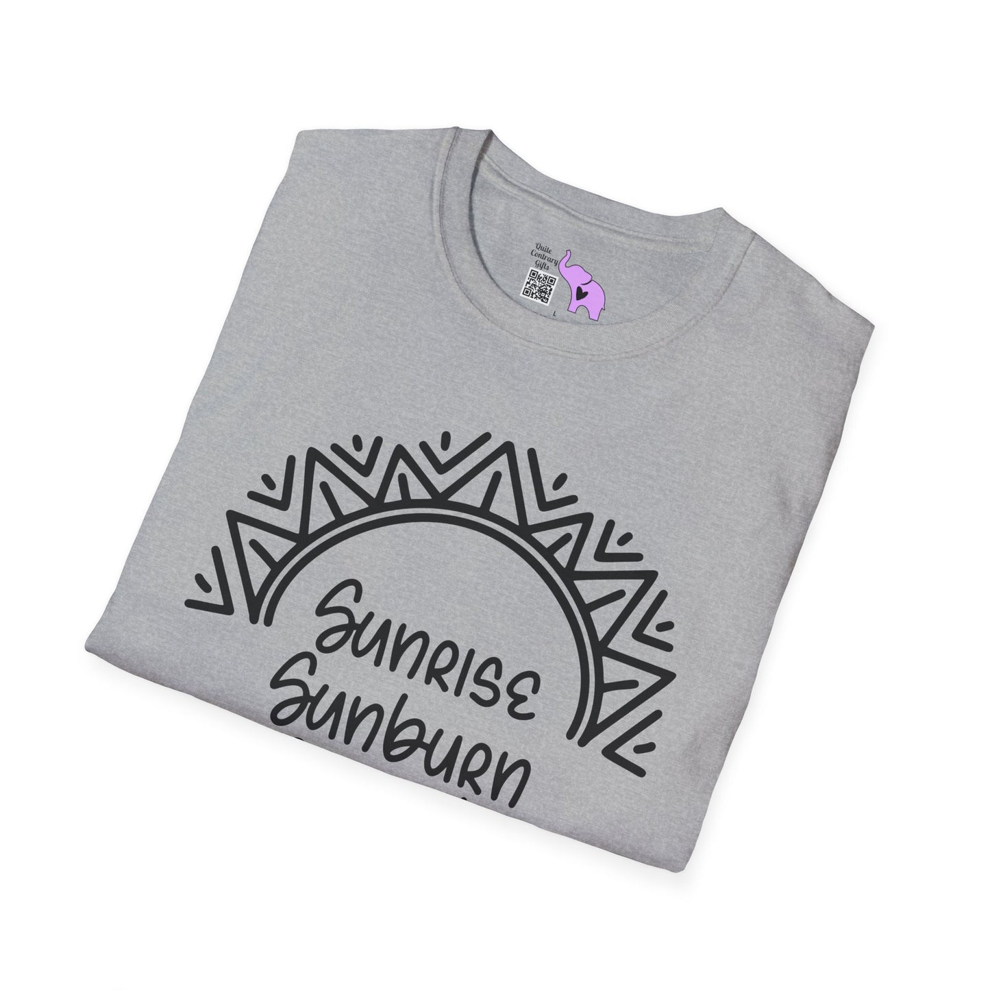 Sunrise Sunburn Sunset Repeat (2) Adult T-shirt