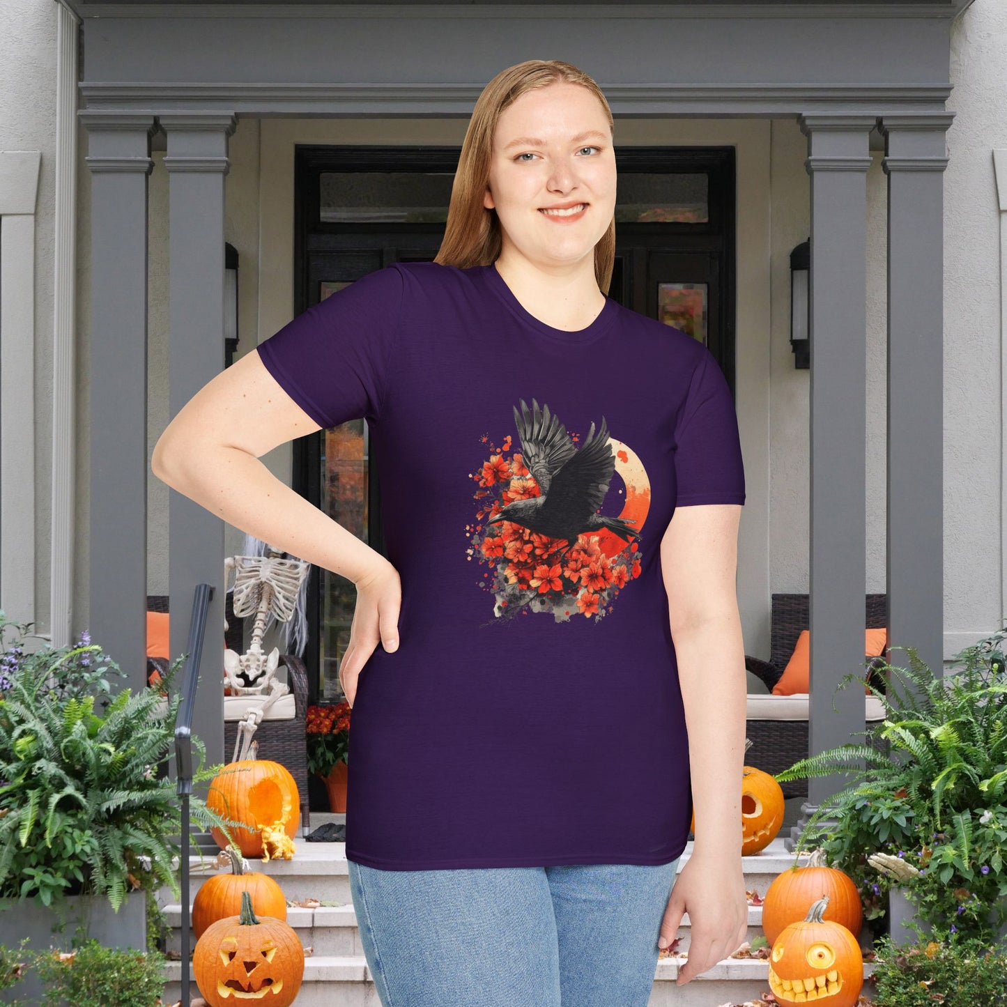Halloween Crows Adult T-shirt