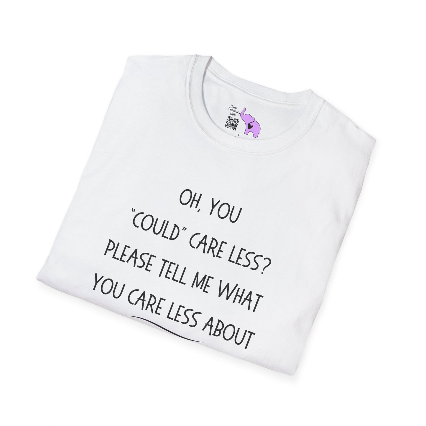 Couldn't Care Less Grammar Adult T-shirt