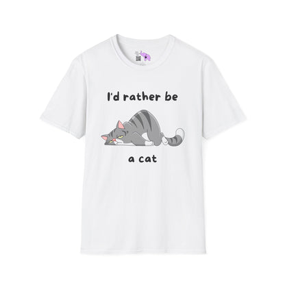 I'd Rather Be a Cat Adult T-shirt