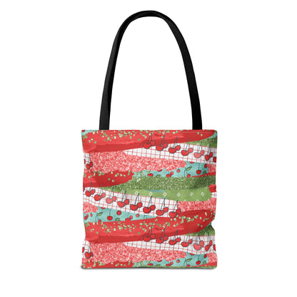 Cherry Lane Canvas Tote Bag