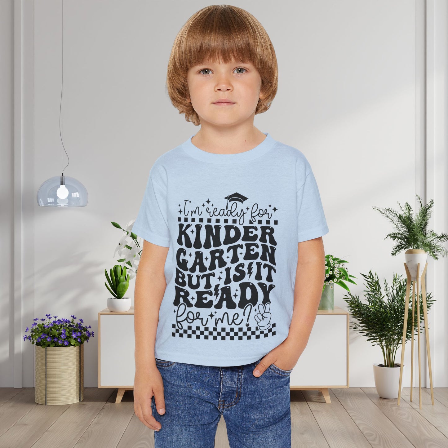 I'm Ready for Kindergarten But Is It Ready For Me Heavy Cotton™ Toddler T-shirt
