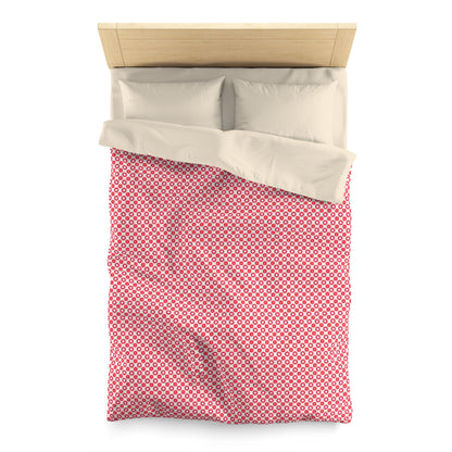 Scarlet Star Garden Microfiber Duvet Cover