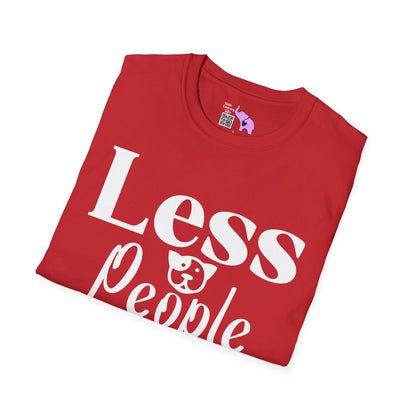 Less People More Dogs Adult T-shirt