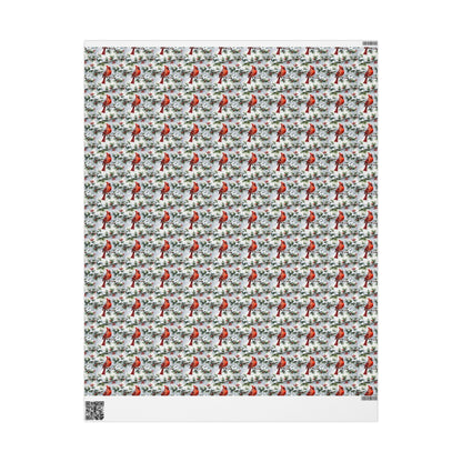 Cardinal Winter Elegance Wrapping Paper