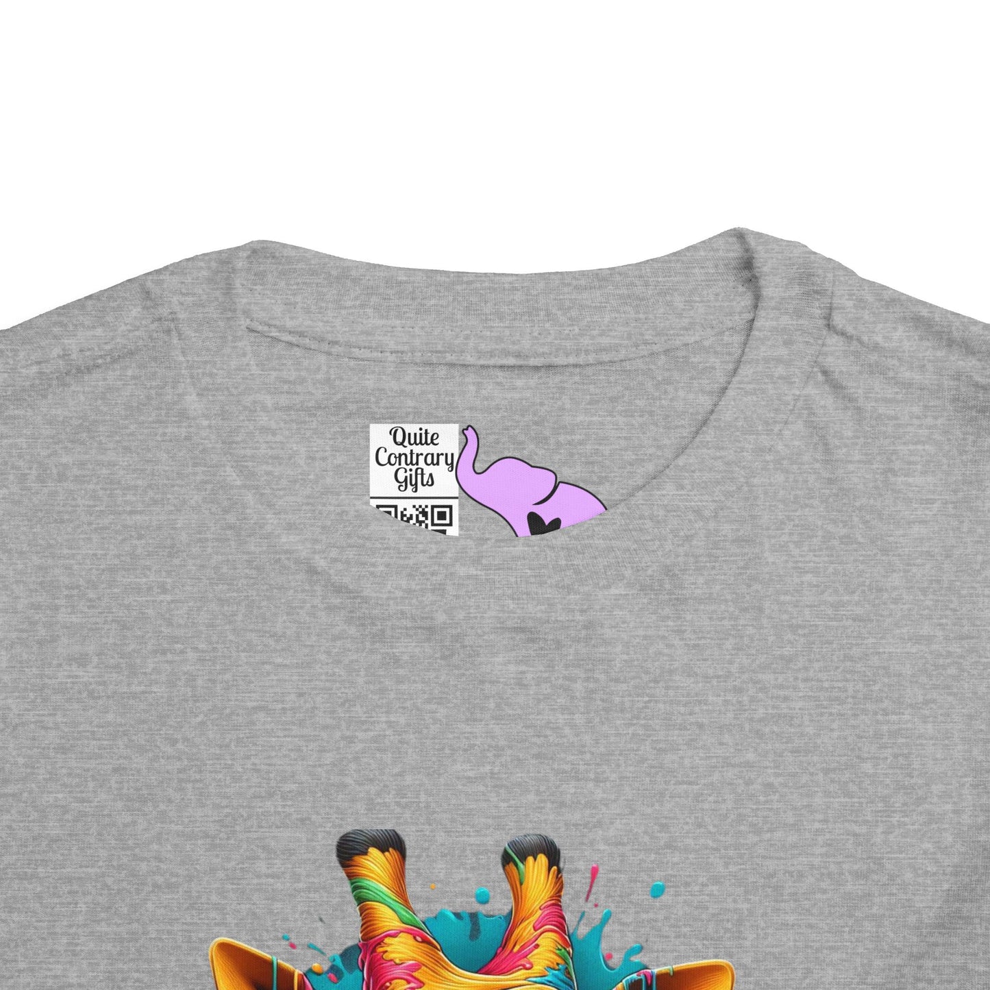Colorful Giraffe Toddler Tee