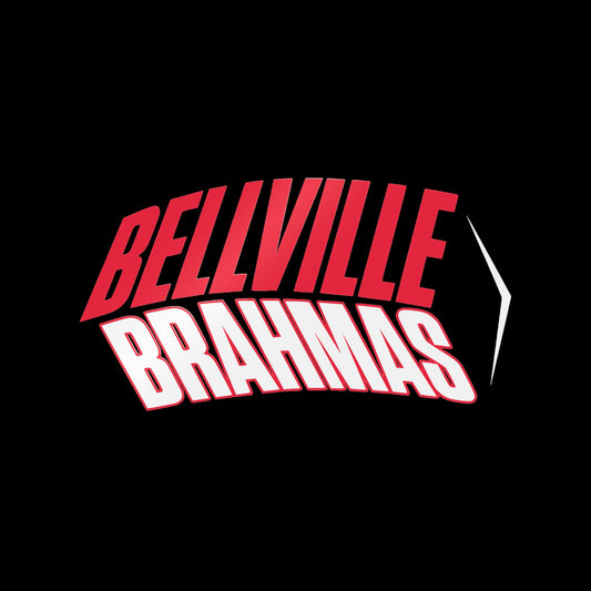 Ballville Brahmas (Angled, White) Decal