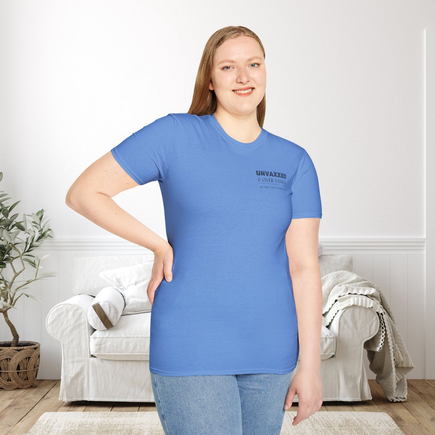 Unvaxxed & Over Taxed Adult T-shirt