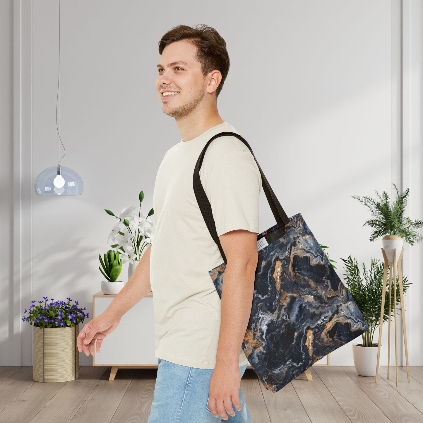 Moonspill Marble Canvas Tote Bag
