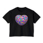 Heart in Blocks Women's Boxy Tee