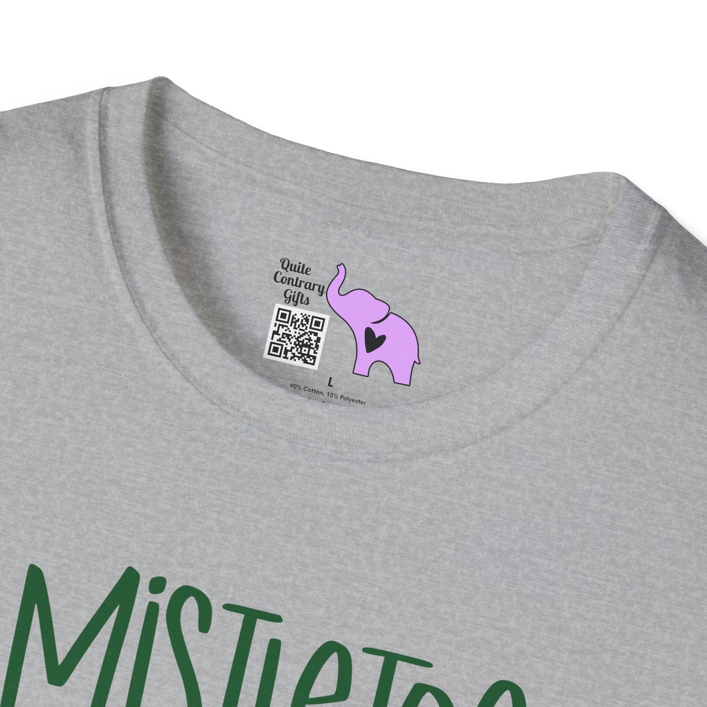 Mistletoe Kisses Christmas Wishes Adult T-shirt