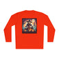 Halloween Scarecrow w/Pumpkins Adult Long Sleeve Tee