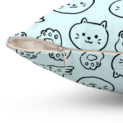 Cat Lovers Throw Pillow