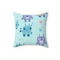 Robo Galaxy Giggles Throw Pillow