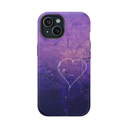Purple Heart Wall MagSafe® Compatible Tough Case for iPhone