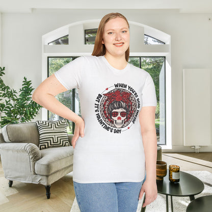When You're Dead Inside But It's Valentine's Day Adult T-shirt