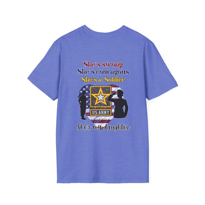 Proud Mom of US Army Soldier Daughter Adult T-shirt