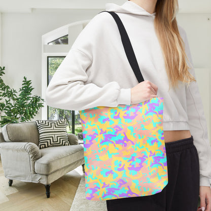 Dreamsicle Camo Canvas Tote Bag