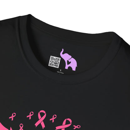 Sunflower & Butterflies Breast Cancer Awareness Adult T-shirt