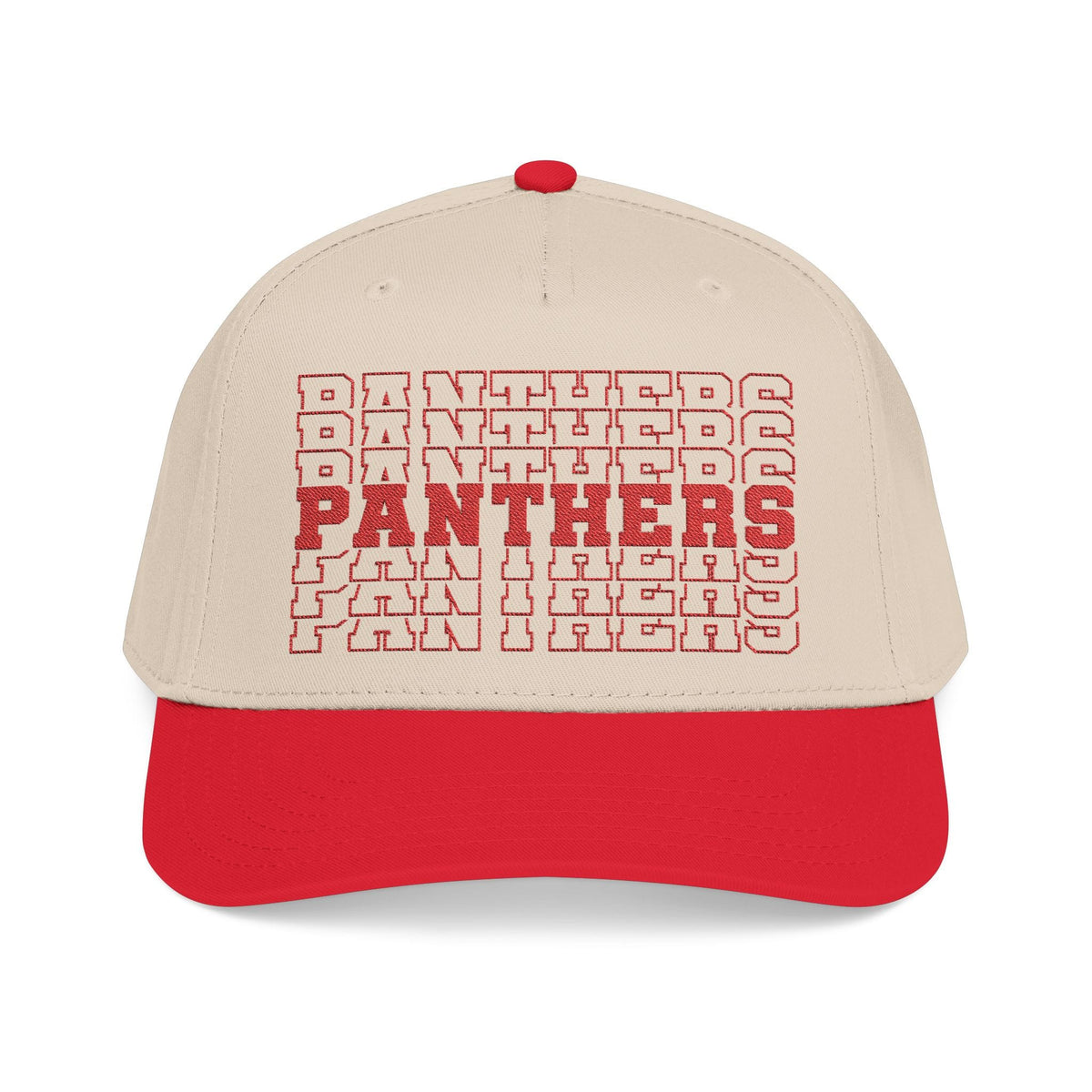 Panthers (Stacked) Mid Profile Baseball Cap