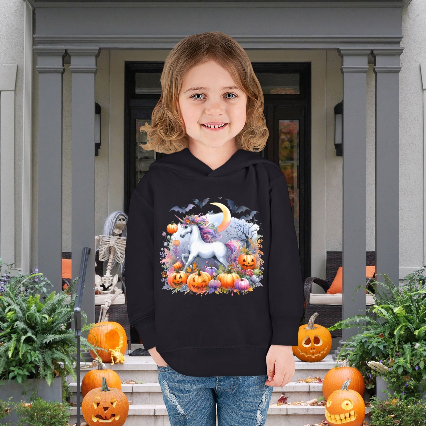 Halloween Unicorn Toddler Hoodie