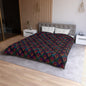 Velvet Night Garden Print Microfiber Duvet Cover