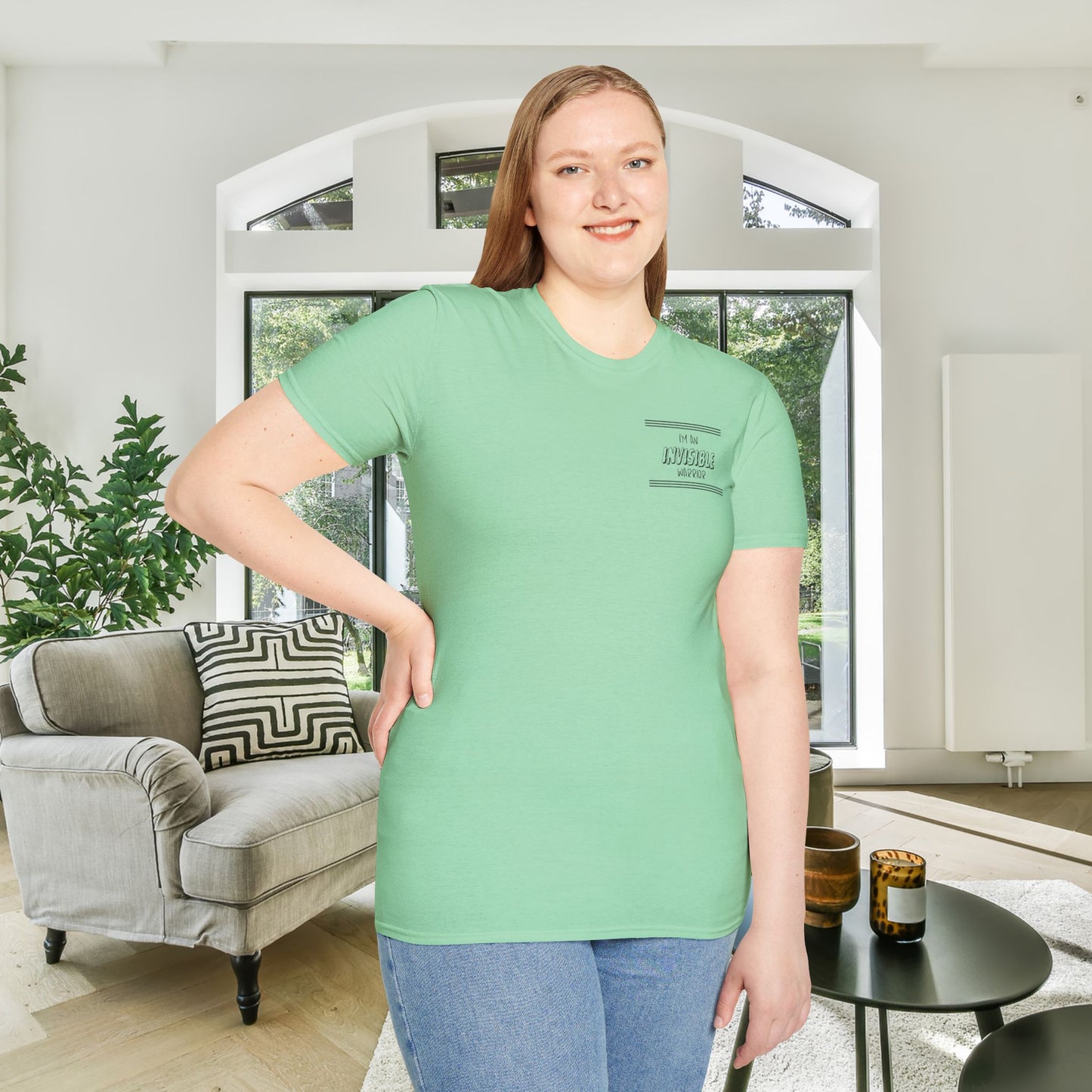 I'm An INVISIBLE Warrior Invisible Illness Adult T-shirt