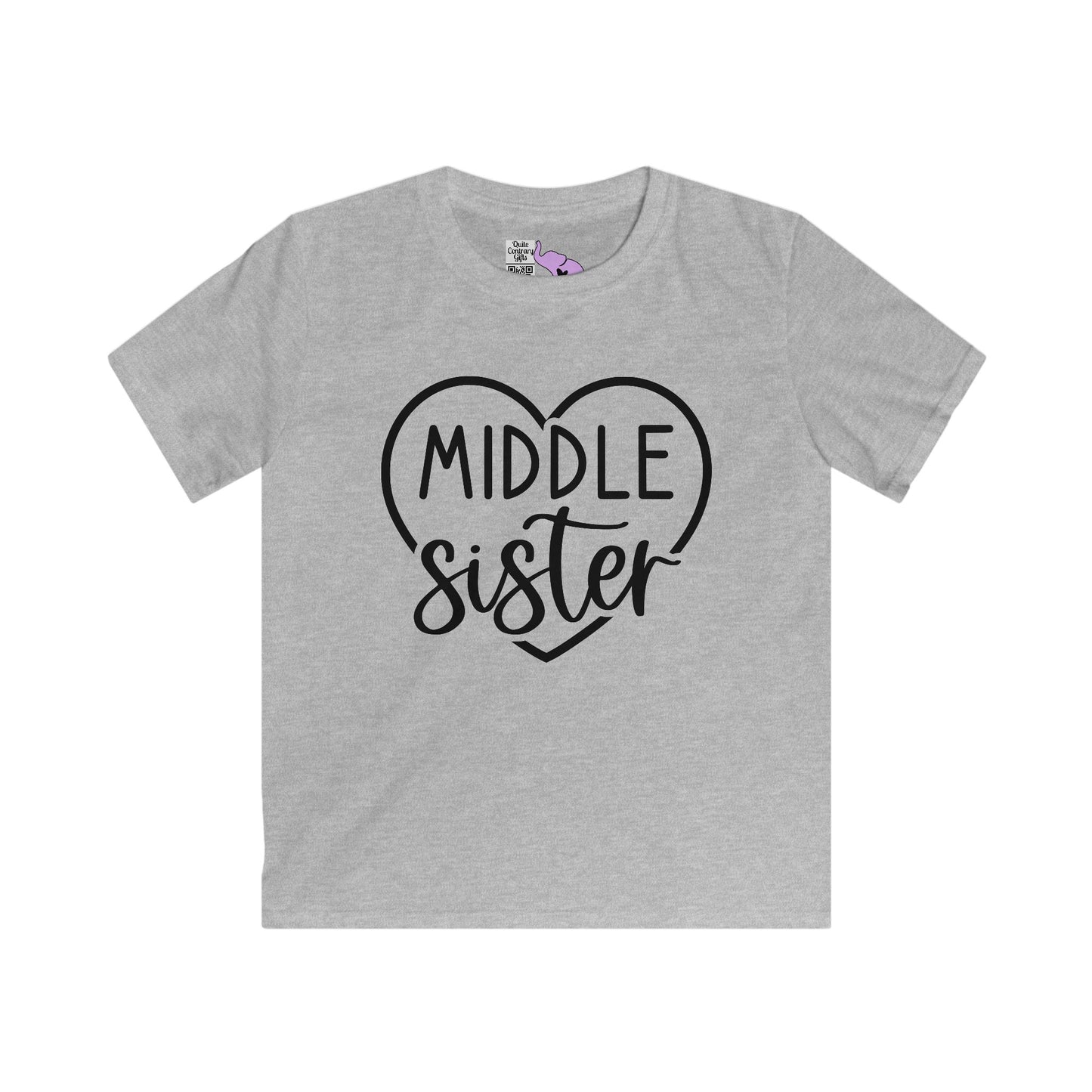 Middle Sister (Heart) Youth Softstyle Tee