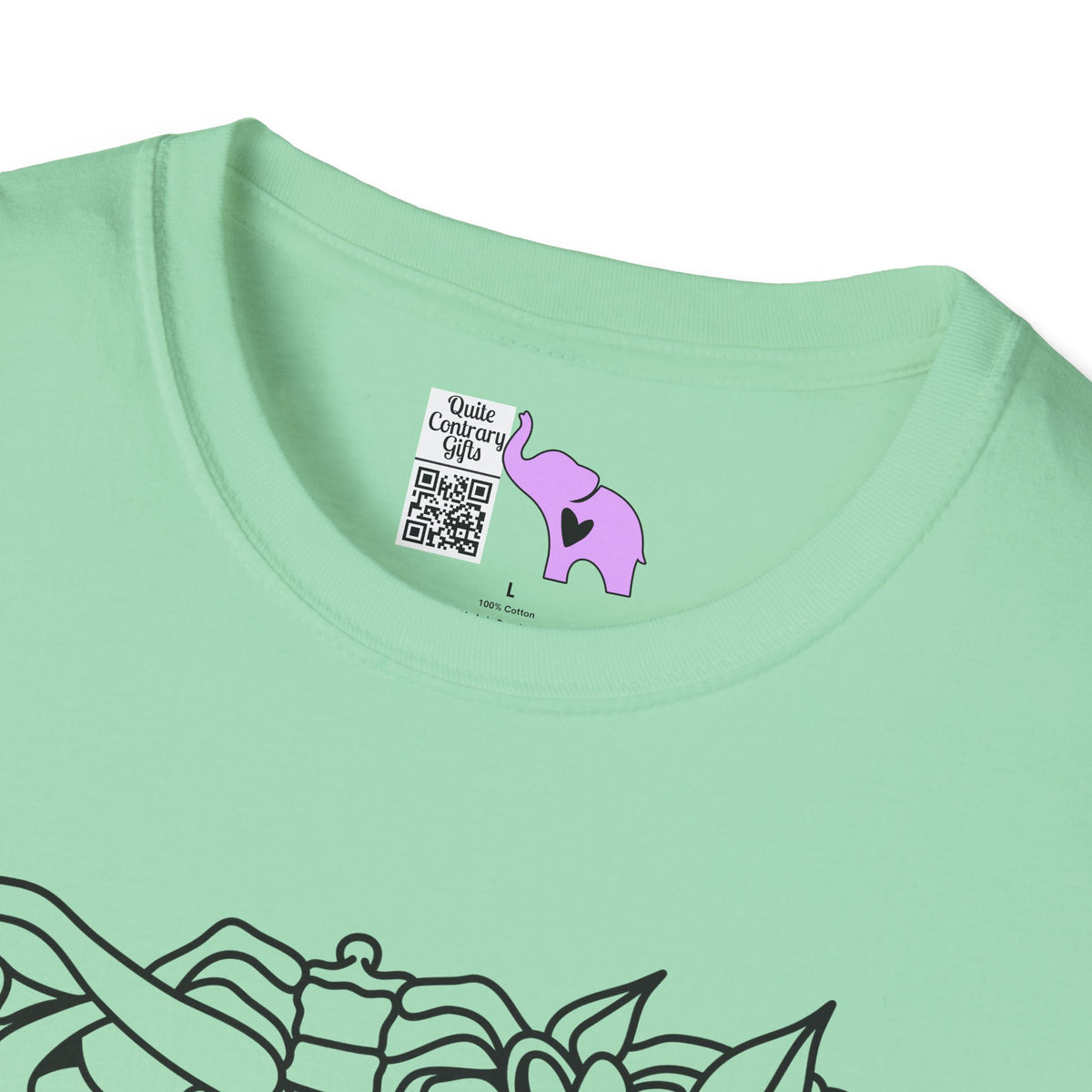 Floral Ribcage Adult T-shirt