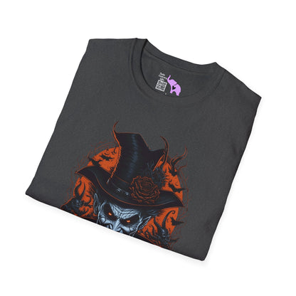 Creepy Demon in Top Hat Adult T-shirt