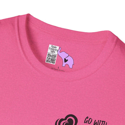 "Go With Purpose In Heart" Hinckley Quote Adult T-shirt
