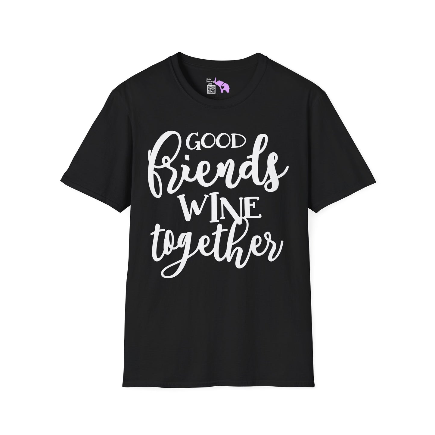 Friends Wine Together Adult T-shirt