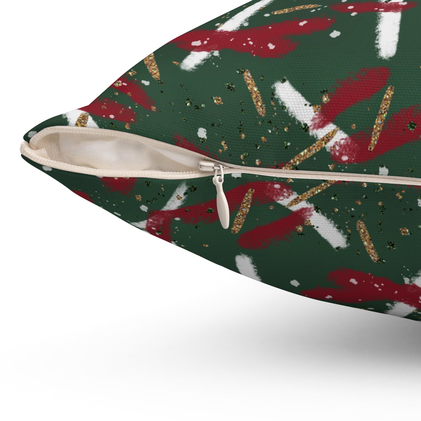 Holiday Brushstrokes Throw Pillow