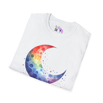 Colorfall Heart Moon Adult T-shirt