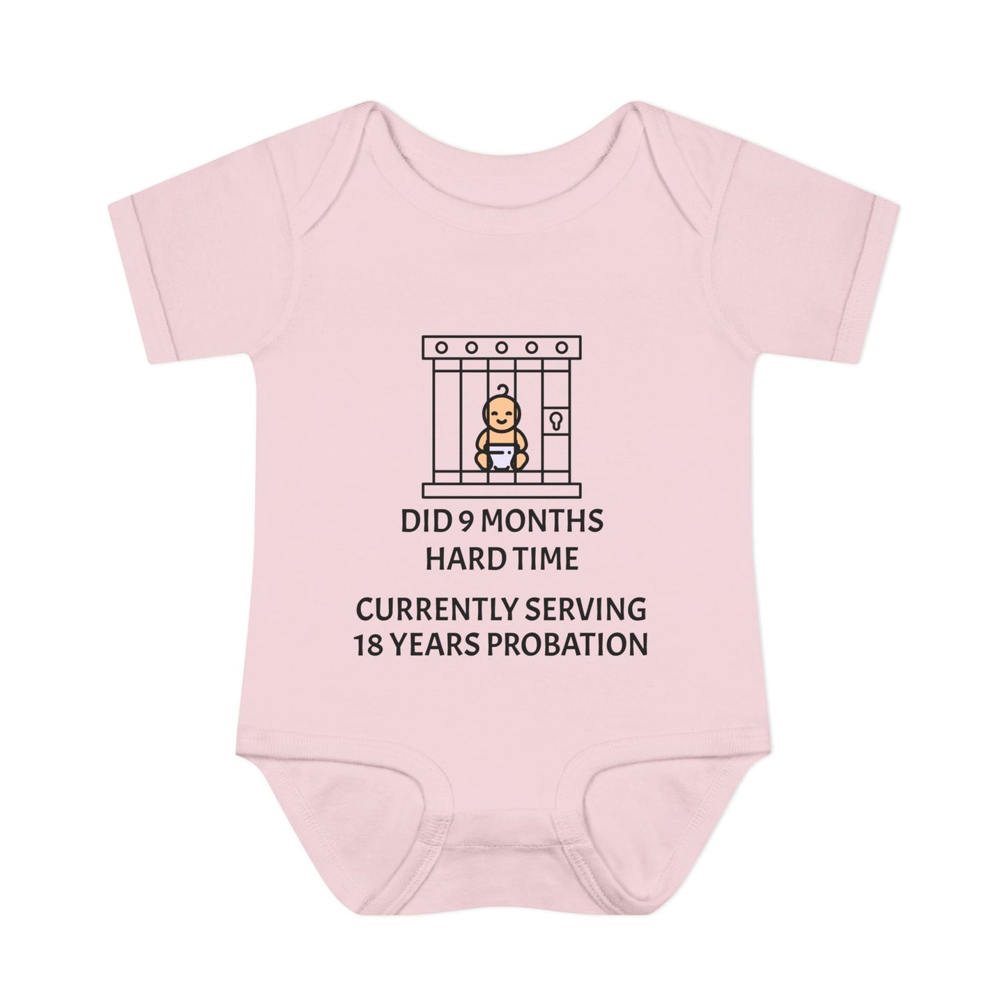 Did 9 Months Hard Time Currently Serving 18 Years Probation Infant Baby Rib Bodysuit