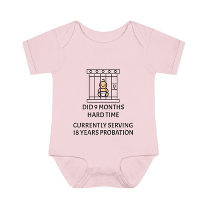 Did 9 Months Hard Time Currently Serving 18 Years Probation Infant Baby Rib Bodysuit