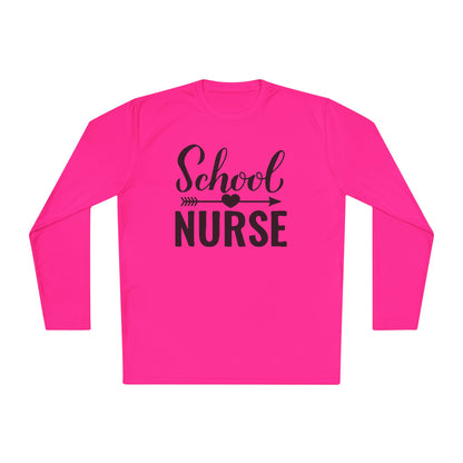 School Nurse Adult Long Sleeve Tee