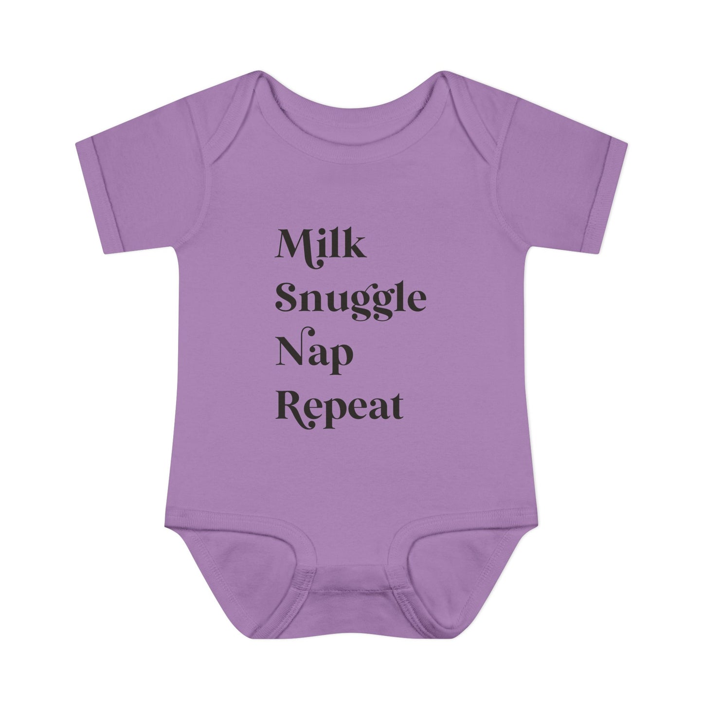 Milk Snuggle Nap Repeat Infant Onesie