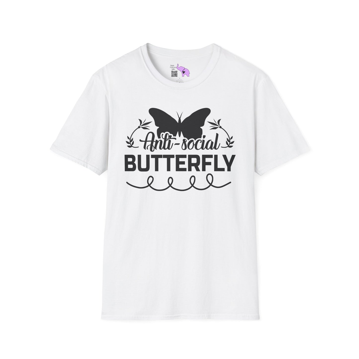 Anti-Social Butterfly Adult T-shirt