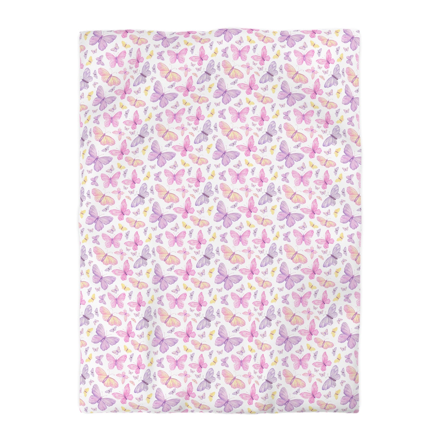 Pastel Butterfly Dreams Microfiber Duvet Cover
