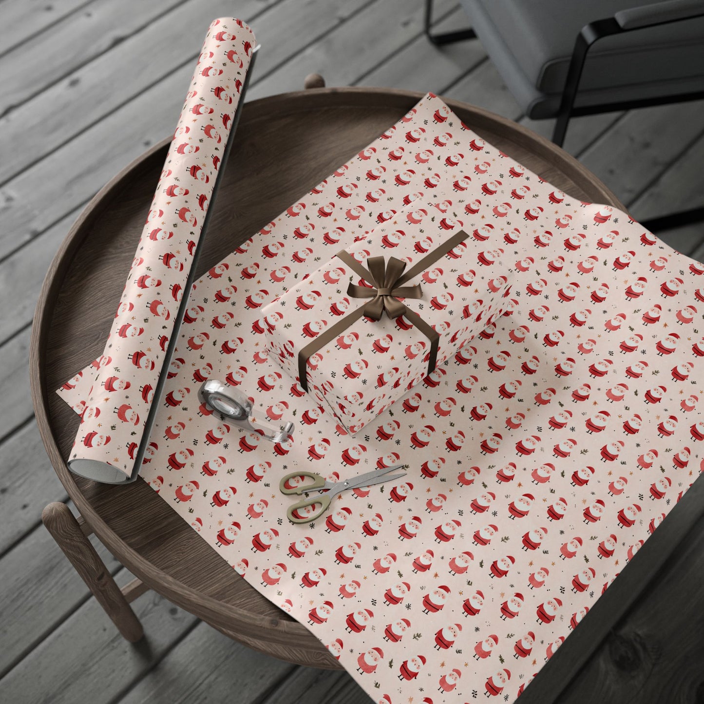 Retro Santa Wrapping Paper