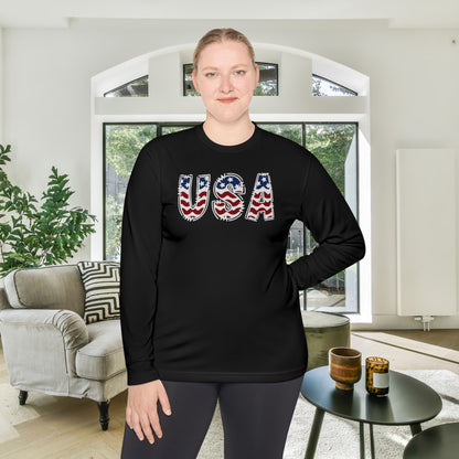 USA in Style Adult Long Sleeve Tee