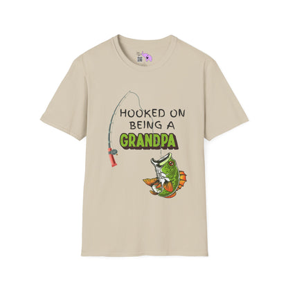 Hooked On Being A Grandpa Adult T-shirt