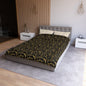 Golden Noir Swirl Microfiber Duvet Cover