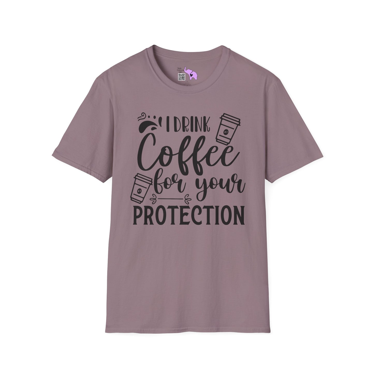 I Drink Coffee For Your Protection Adult T-shirt