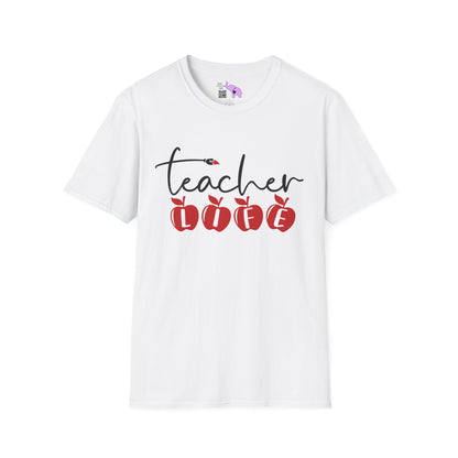 Teacher Life (Apples) Adult T-shirt