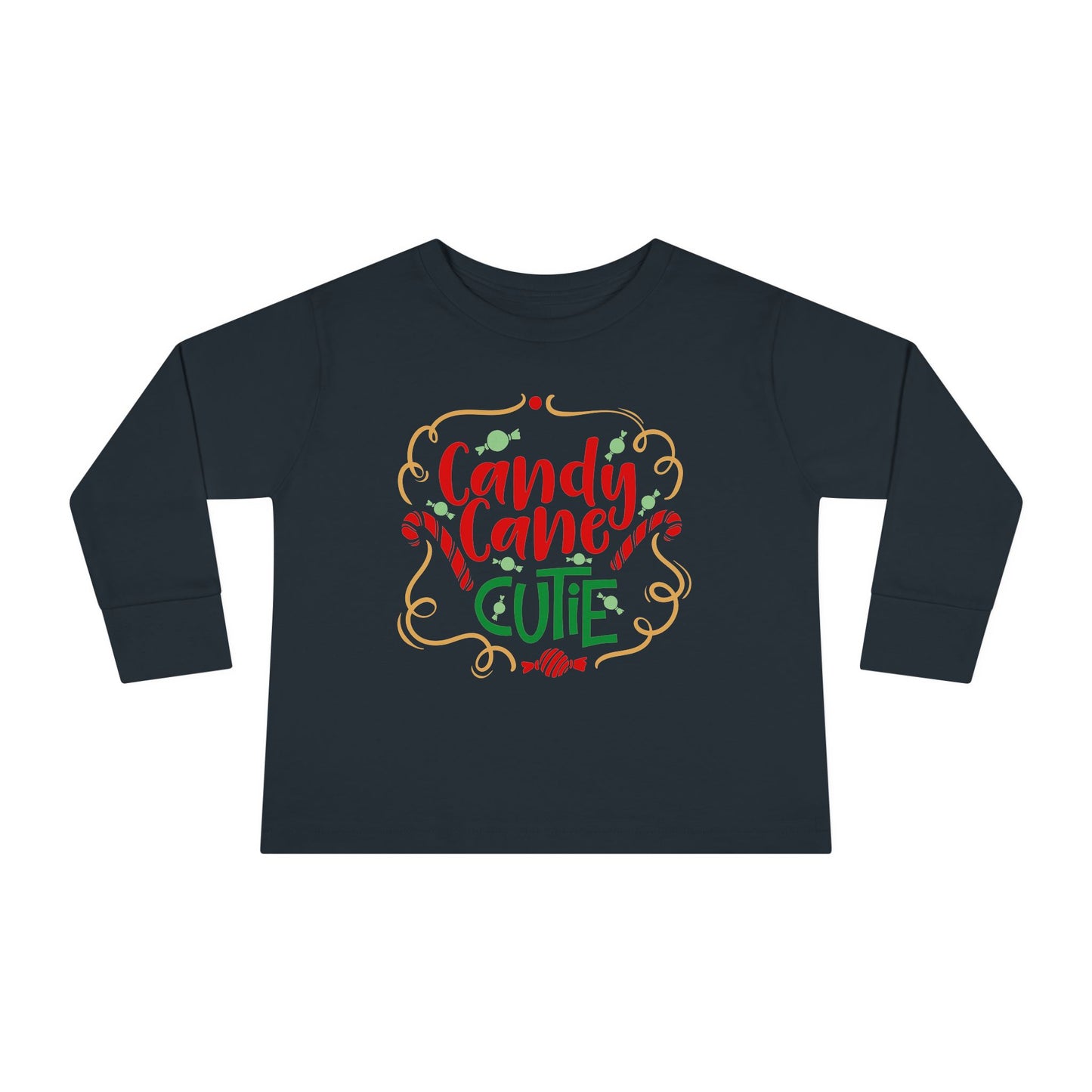 Candy Cane Cutie Toddler Long Sleeve Tee