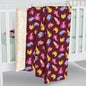 Crimson Axolotls Sherpa Fleece Blanket
